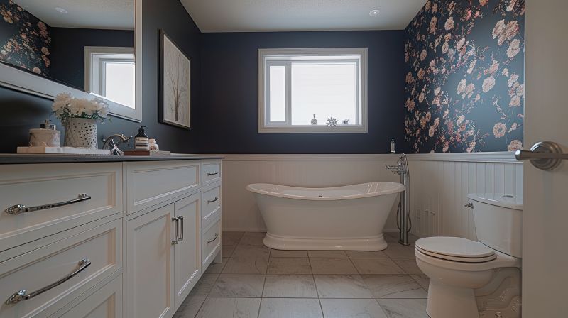 Bathroom Featuring a Freestanding Tub