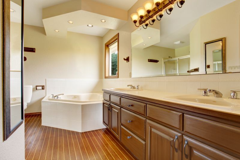 Contemporary Bathroom with Recessed Lighting