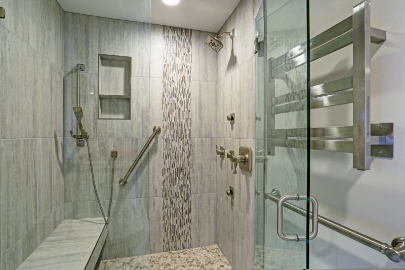 Contemporary Shower with LED Lighting